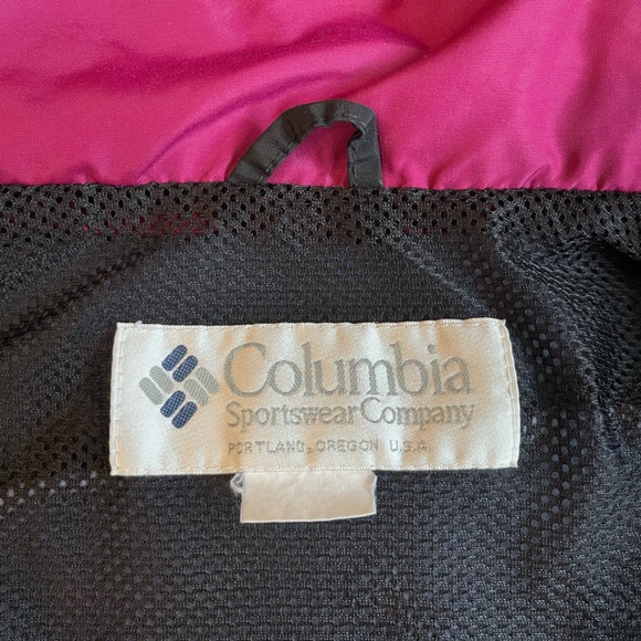 Vintage Columbia Women’s Large Pink and Purple Hooded Ski Jacket - Picture 13 of 14